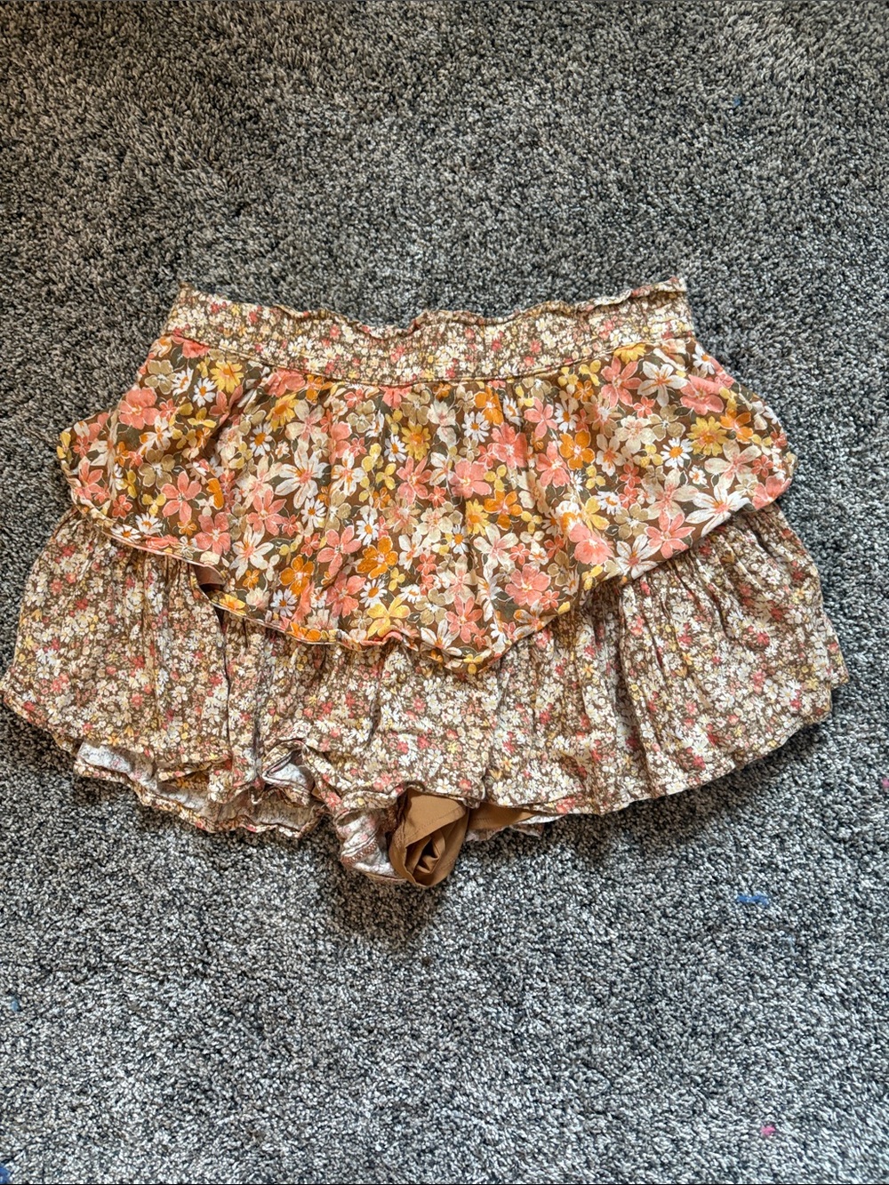 American eagle floral print mini skirt